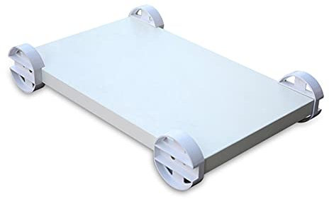 Computer Ständer CPU-Stand-PC-Warenkorb-Halter, Desktop-PC-Turm-Halterwagen, PC-Turm-Ständerwagen-Boden mit Rädern unter Schreibtisch, sechs (weiß) CPU Ständer (Size : Six White)