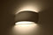 MiaLux Wandbeleuchtung CHULIHAN LED 3000K – Elegante Wandleuchte aus Keramik – Wandlampe Innen – G9-Fassung - Glühbirne Enthalten – Wandleuchte Innen – 32x9x14 cm, Weiß