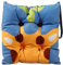 Hperu Nettes Sitzkissen, Kinderstuhl Kissen Blaue Giraffe Square süßes Sitzkissen mit Krawatten 11.8x11.8 Weich entzückende Zeichentrickstuhlstuhlkissen Babykissen Babykissen
