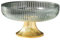 Frutero, Moderno Pedestal Acanalado para Frutas y Nueces, Organizador de Servir con Patas para Decoración de Centro de Mesa(fruta verde)