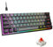 Snpurdiri 60 Percent Machanical Keyboard Red Switches, Full Anti-Ghosting 60% Gaming Keyboard for PC Gamer Office Business (Black-Grey, Red Switches)
