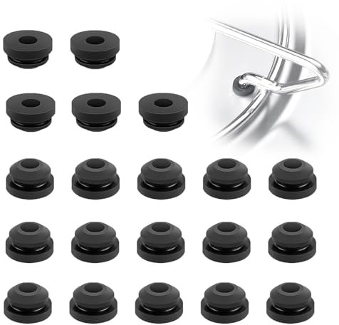 Gebiuhoo Passages en Caoutchouc 20 Pièces Caoutchouc pour Supports de Casseroles Pieds en Caoutchouc passages en Caoutchouc de Protection pour réchaud de Camping-Car