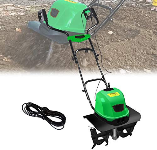 Motobineuse de Jardin, motoculteurs électriques 1500 W, Largeur agricole 18 Pouces, cultivateur Greenworks à Faible Bruit avec rallonge de 98 Pieds pour Jardin, pelouse, Potager