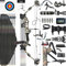 CENWTY 20-70 LBS Compoundbogen Set PRO Erwachsene Bogenschießen Jagdbogen Bogenfischen Compound Bogen und Pfeil Set mit Zubehör für Jagd Zielschießen Praxis Links & Rechtshänd (Tarnfarbe Rechtshänder)