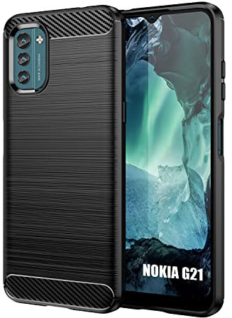 TailTech Hülle für Nokia G11/G21 Hülle, Weiche TPU Handyhülle mit Stoßfestem Schutz, Kompatibel mit Nokia G11/G21 Schutzhülle, Schwarz