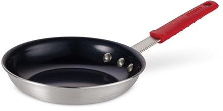 Tramontina 8 Inch Professional Non Stick Ceramic Small Frying Pan, Thick Aluminum Frying Pan with Non-Stick Coating, Dishwasher and Oven Safe, Black