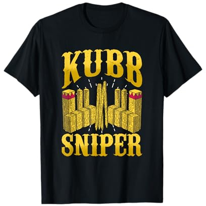 Kubb Sniper Kubbar Kastpinnar Nordic Kubb T-Shirt