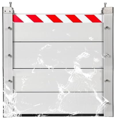 Flood Protection Barrier Water Stopper Flood Barrier Outside Garage Door Water Stopper Flood Barrier Front Door Water Stopper Guard/Flood Baffle Panel Shield Reusable Flood Barrier(145x20cm)