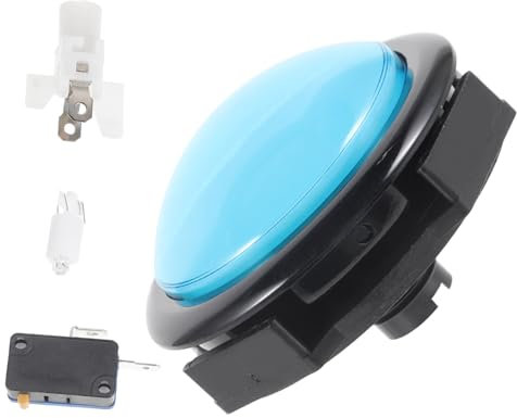 WATIIFUFU Spielkonsolen-taste Sprechende Druckknopfuhr Sprechende Knopfuhr Spieltaste Sprechender Knopf Knopfmechanismus Nützliche Sprechtaste Praktische Sprechtaste Prop-taste Blue Plastik