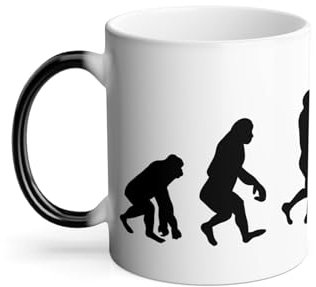 Thermoreagierende Tasse Magische Tasse – Evolution Querflöte Musik Musikinstrument – 325 ml