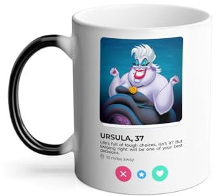 Thermoreagierende Tasse – Ursula Mermaid Social Network Meeting Love – 325 ml
