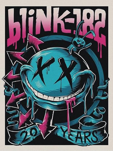 Blink 182 20th Years Anniversary Poster, 30 x 40 cm