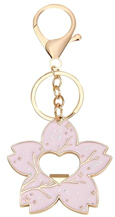 LKMUPNR Bottle Opener Keychain,Funny Bottle Opener,Cherry Blossom Keychain,Bookbag Charms,Purse Charms for Handbags