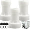 Asfrode 3er set S60x6 IBC Verlängerung Distanzstück Adapter mit Abdeckung, IBC Tank Zubehör Grobgewinde, IBC Container Zubehör, Distanzstück Verlängerung S60x6 Adapter, 1000 Liter Wassertank Zubehör