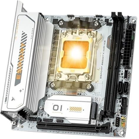 AICVV B650M Motherboard ITX AM-D Ryzen AM5 DDR5 Supports 4800/5200/5600-8000 memory Pcie5.0x16 2*Pcie4.0x4 M.2 ARGB WI-FI 6
