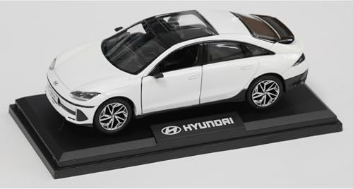 Hyundai KLG70AZ110WH Modellauto IONIQ 6 Miniatur Modell, weiß, Maßstab 1:38