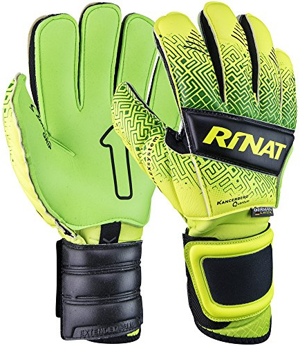 Rinat Unisex Adult Kancerbero Quantum Pro Goalkeeper Glove - Neon Yellow/Neon Green, 10