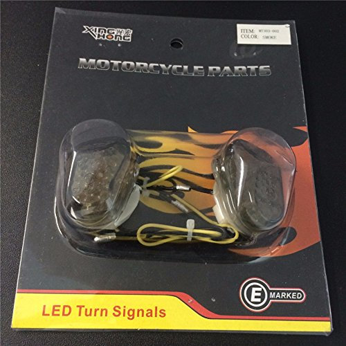 Led Blinker Lichter Kompatibel mit Kawasaki Zx6R Zx7R Zx9R Zx10R Zx12R Zzr600 Rauch