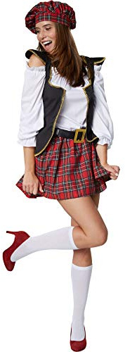 dressforfun 900421 - Damenkostüm Schotten-Girl, Sexy Schottin im kurzem Webkaro-Rock (L | Nr. 302067)