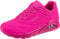 Skechers Femme Uno Night Shades Basket, Rose, 39.5 EU
