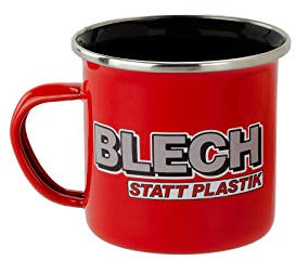 Tasse ONE:FIFTY Blech statt Plastik rot
