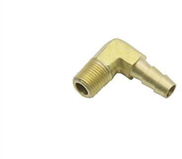 90 Grad Messing bleifrei Rohrverbinder für Messingbogen Flexschlauch x 1/8 Zoll für Steckboot mit NPT Gewinde Bootswasser (25er Pack)