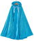Proumhang Mädchen Kapuzenmantel Zwei Lagen Cape Glitzernde Pailletten Mantel Kinder Mädchen Halloween Weihnachten Karneval Kindertag Prinzessin Geburtstag Party Cosplay Kostüm Blau L