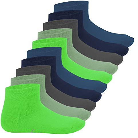 Footstar EVERYDAY! 10 Paar Kinder Quarter Socken Kurzsocken Baumwolle für Mädchen & Jungen