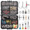OROOTL Fishing Swivels Snaps Set 226pcs/Box Swivels Snaps Sinker Weights Three Way Swivel Split Rings Jigs Beads Freshwater Saltwater Fishing Accessories Tackle Box