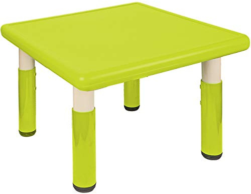 alles-meine.de GmbH Kindertisch/Tisch - höhenverstellbar - Größen & Farbwahl - 1 bis 8 Jahre - grün - apfelgrün - Plastik - für INNEN & AUßEN - Kindermöbel - für Kinder - Mädch..
