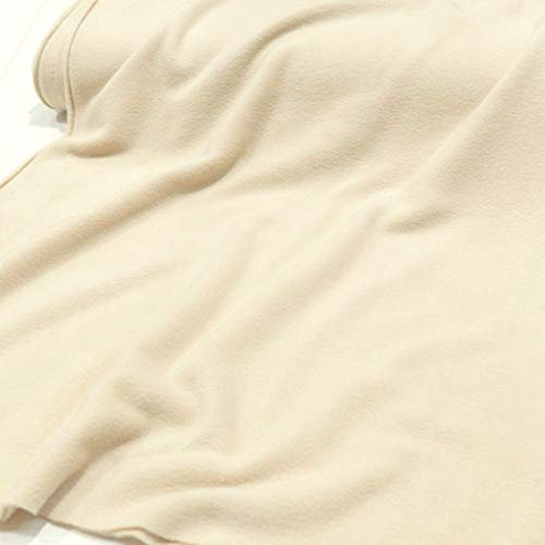 TOLKO 1m Fleecestoff Meterware | Winterstoff für Jacke Mütze Schal Pullover Fleecedecke Fleecejacke | flauschig weich warm Polar Fleece Stoff mit Antipilling (Champagner)