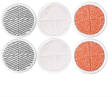 yaoqijie 6 Pack Pannelli di Ricambio MOP Adatti per Bissell Spinwave 2039A 2124 Motore di Pavimento Hard Powered (2 Pad Soft + 2 Scrubby Pad + 2 Scrub Pesante Lasting