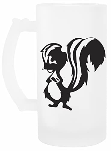 wigoro Skunk Werk Insignien - Skunkworks Bier Becher Glas Transparent Beer Mug