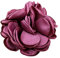 Huralona 10 Stück Satinband Blumen zum Basteln Schleife Hochzeit Dec Vintage Stoff Blume Künstliche Rosen für Kopfschmuck Applikationen Ornament (Dusty Pink)