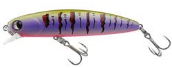 FishingLady | Sinkende Wobbler (Kunstköder) 80mm / 13 GR besonders fängig fürs Raubfisch Angeln auf Zander/Hecht/Barsch/Forelle (Gold-Lila-Tiger)