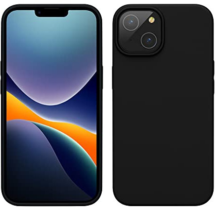 kwmobile Handyhülle für iPhone 14 Hülle, für iPhone 14 Case - Hülle Silikon - kabelloses Laden - Schwarz