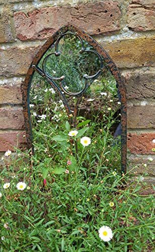 Inspirational Gifting Beautiful Leavesdon mirror wall art plaque for garden indoors or outdoors BA239