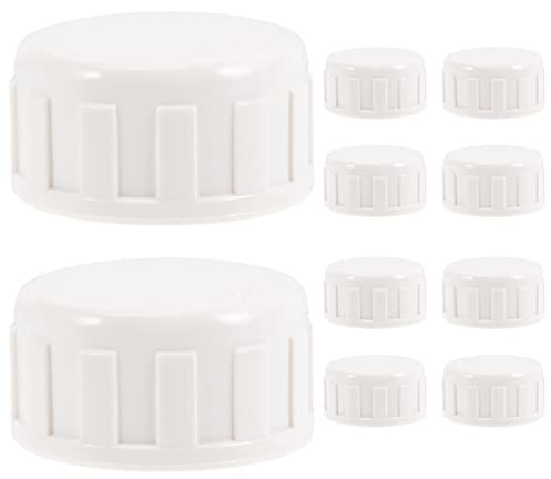 iplusmile 10pcs Pvc Fittings Sprinkler End Caps Hose Tap Adapter Tubing Connector Irrigation System Accessories