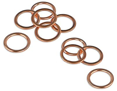 (Lot de 10) Joints de Bouchon de Vidange d’huile 14 x 20 mm Bague d’étanchéité pour AX BX C5 Jumper Evasion Jumpy Saxo Xantia Xsara XM ZX Berlingo 206 306 405 406 806 Boxer Expert Partner 031327