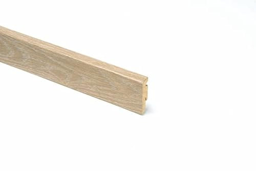 CONF. 10 PZ BATTISCOPA SQUADRATO MDF VARIE FINITURE (ROVERE GRIGIO)