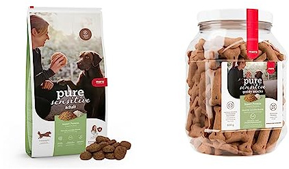 MERA Pure Sensitive Hundefutter & Pure Sensitive Goody Snack Insect, gesunde Leckerlis für Sensible Hunde, Hundeleckerli aus Insekten-Protein und Reis, Hundesnack glutenfrei zum Training (600 g)