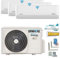 A++/A++/A++ Twin-Rotary Trio Split SelfClean WiFi Golden-Fin 1x3,5kW + 2x2,6kW MultiSplit Klimaanlage Klimagerät 3 Innengeräte mit Heizung