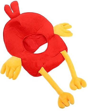 Gadpiparty 1stk Küken Mütze Lustige Hühnermütze Kostümzubehör Huhn Plüschtier Ausgestopfter Spielzeughut Neuheit Hut Partyhut Für Kinder Winterski Hühnerhut Baby Pp Baumwolle Skimütze Foto