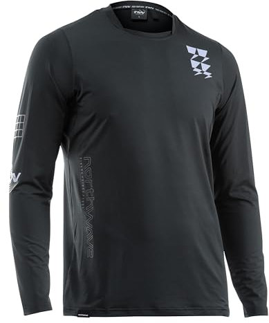 Northwave MTB-Jersey Langarm Bomb Schwarz Gr. XL