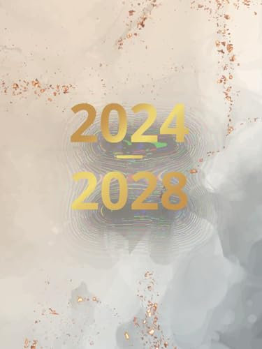 Kalender 5 JAHRE 2024-2028: Wochenplaner 60 Monate für Frau & Mann | 5 Jahres Taschenkalender für Notieren