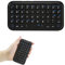 Mini Wireless Bluetooth Keyboard, Multi-Media Portable Handheld Keyboards Rechargeable Cordless Portable Mute Quiet Small for Travel Business Trips Gaming PC/Laptop/Smartphone/iPad/Tablet/TV-Black