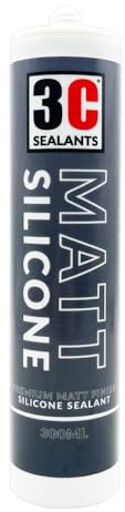 3C Sealants Matt Silicone Premium Matt Finish Sealant 290ml Matt White