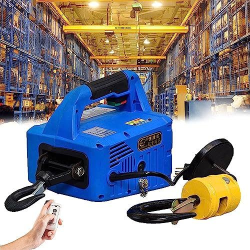 Treuil de levage électrique Méthodes de contrôle 3 en 1 Treuil électrique, grue de levage électrique portable 200 kg / 300 kg / 500 kg Sangle de levage de poulie de crochet de treuil de grue, 200 kg (