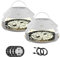 Flohfalle,CEIEVER Flohfalle für den Innenbereich 2 Stück LED Flohlichtfalle mit 4 Fangaufklebern Flea Bed Bug Trap Flohfanglampe Kuppelflohfalle für Mücken,Motten,Flöhe