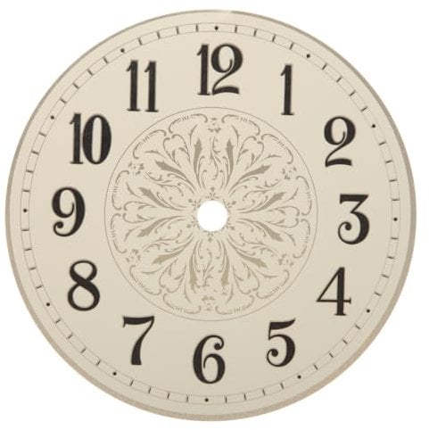 Garneck Vintage Quartz Clock Dial Replacement Robuste Wanduhr Zifferblatt Für DIY-Uhren Elegantes Rundes Design Einfache Installation Für Kreative Projekte